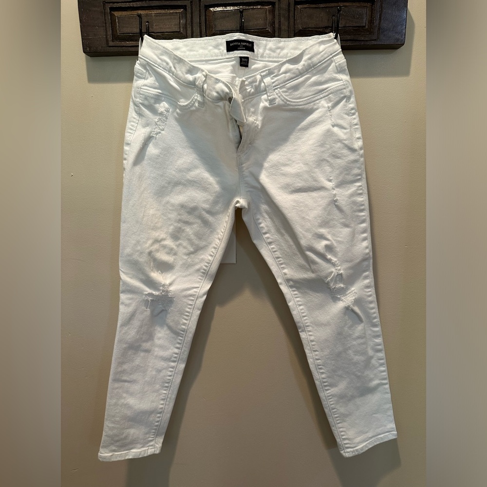 Banana republic white jeans